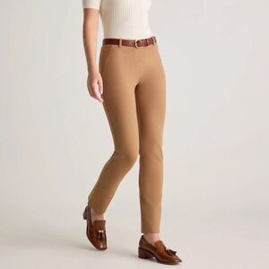 Quince Ultra Stretch Ponte Bootcut Pants Pecan Brown